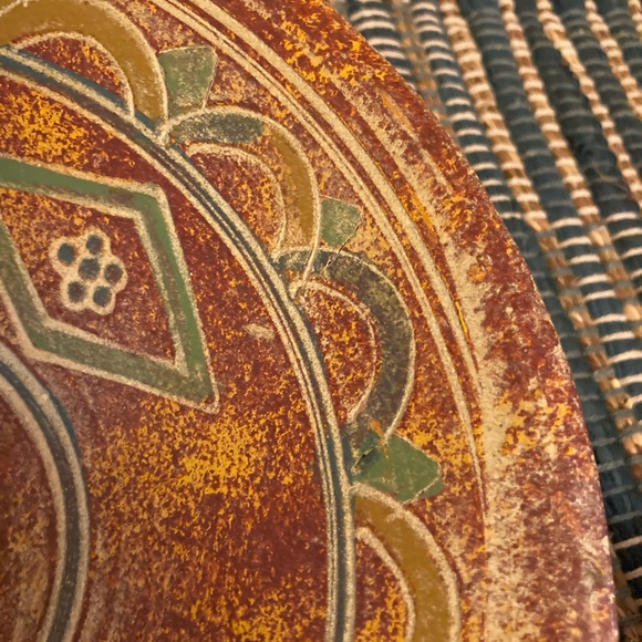 Aztec Inspired Bowl W/Stand - Picture 7 of 10